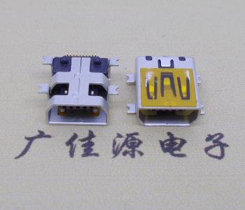 黄江镇迷你USB插座,MiNiUSB母座,10P/全贴片带固定柱母头