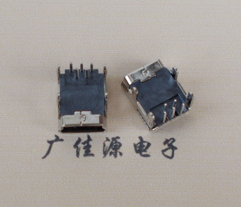 黄江镇Mini usb 5p接口,迷你B型母座,四脚DIP插板,连接器